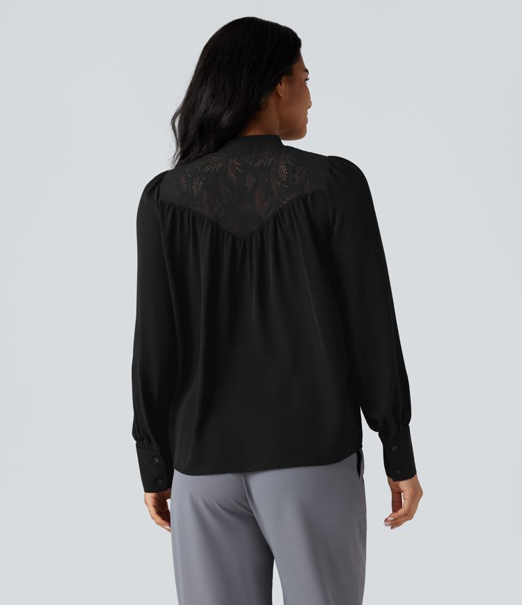 Chemise de travail à manches longues, dents contrastées