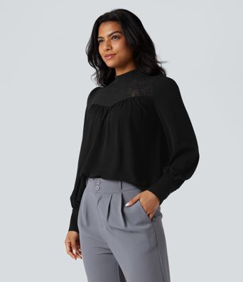 Chemise de travail à manches longues, dents contrastées