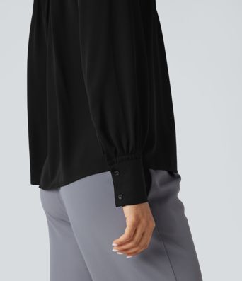 Chemise de travail à manches longues, dents contrastées