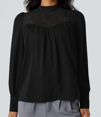 Chemise de travail à manches longues, dents contrastées