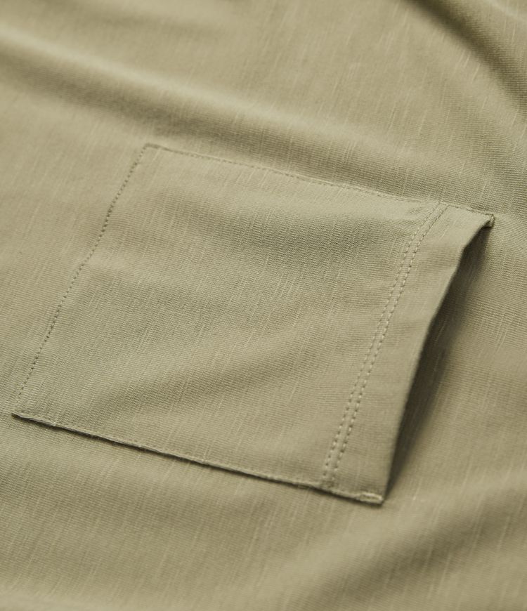 Round Neck Short Sleeve Casual Top with Pocket
