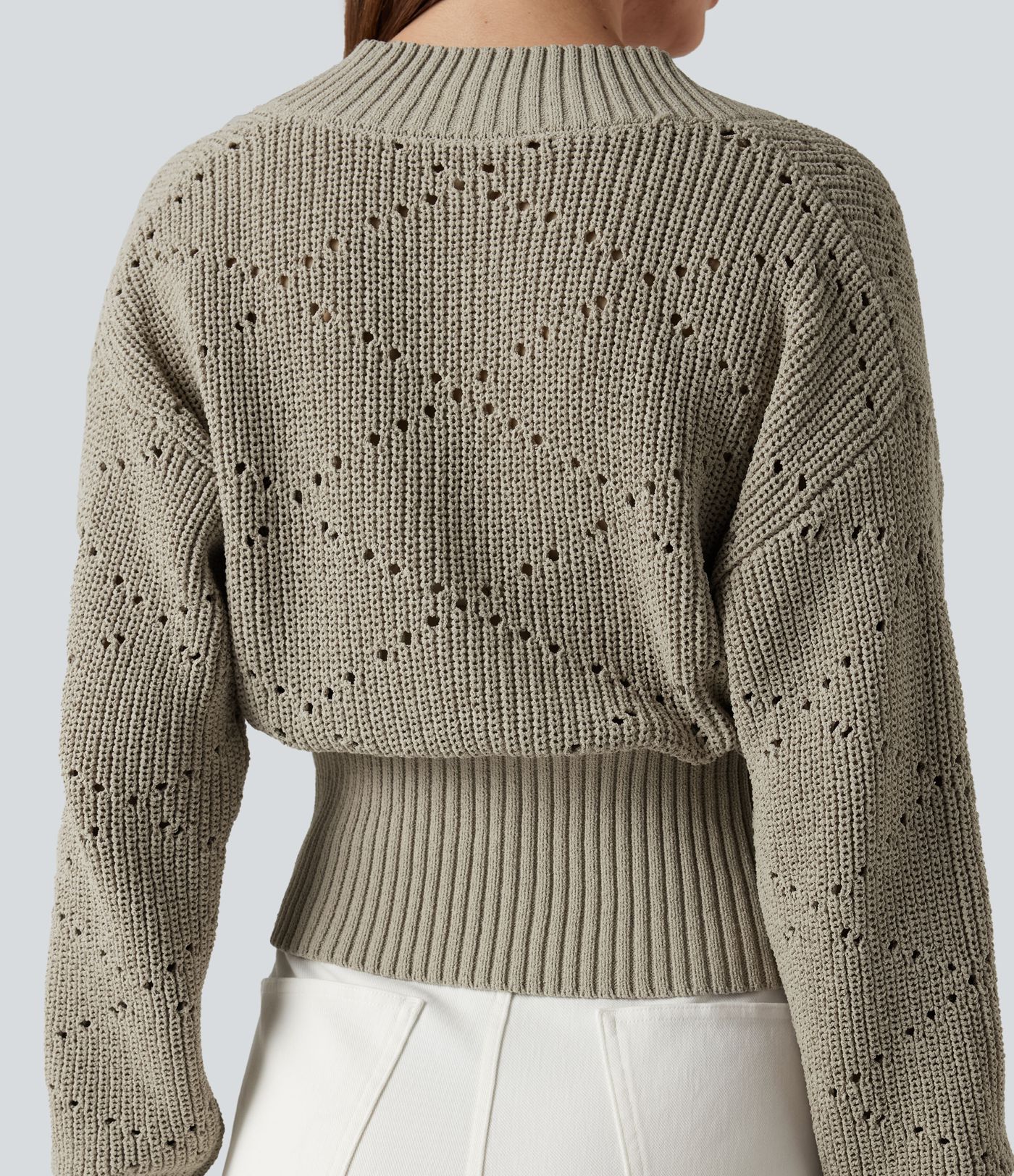 Arbeitspullover mit V-Ausschnitt und langen Ärmeln