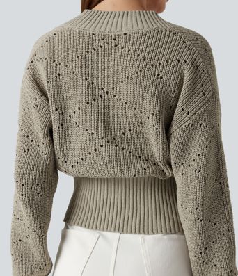 Arbeitspullover mit V-Ausschnitt und langen Ärmeln