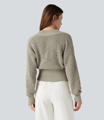 Arbeitspullover mit V-Ausschnitt und langen Ärmeln