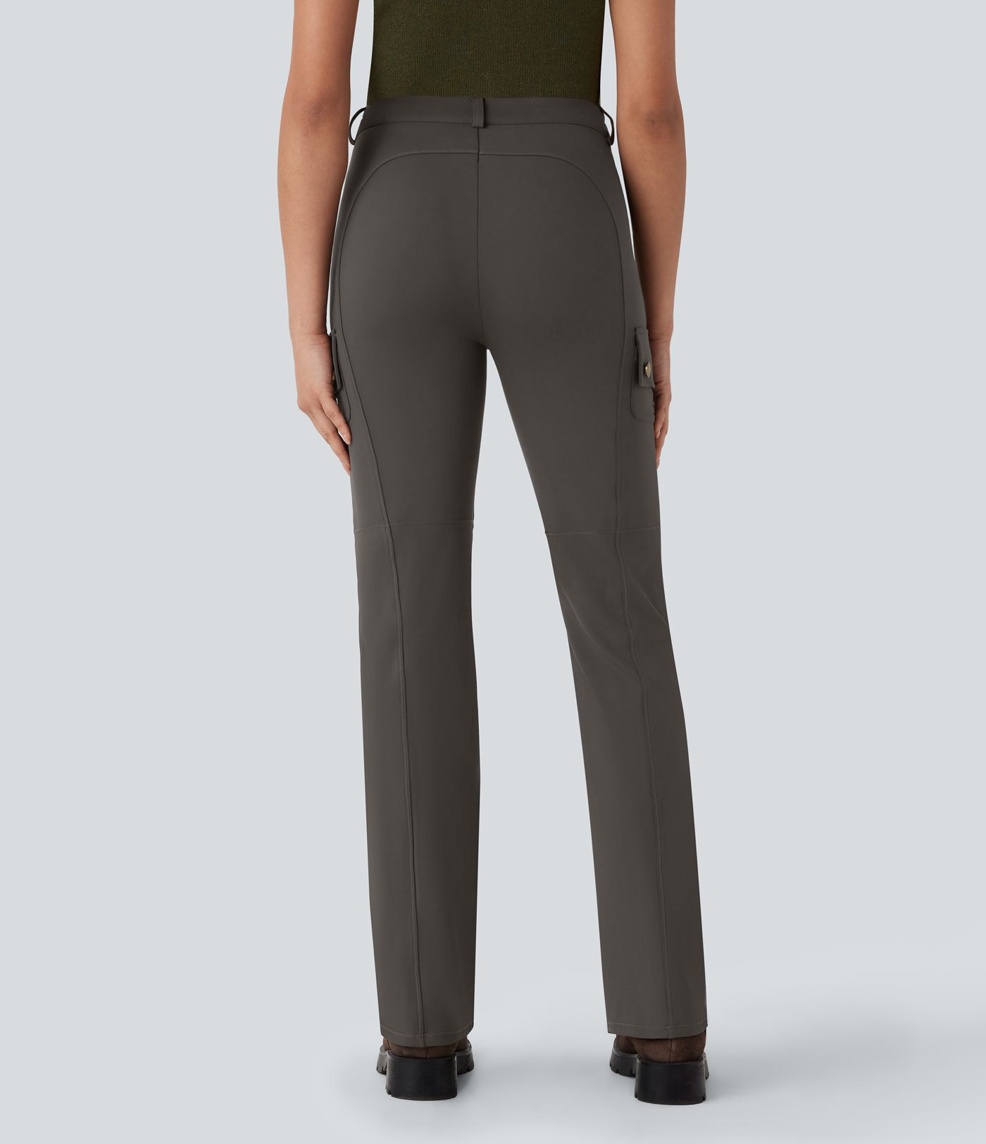 DayStretch Mid Rise Pockets Hiking Cargo Bootcut Pants