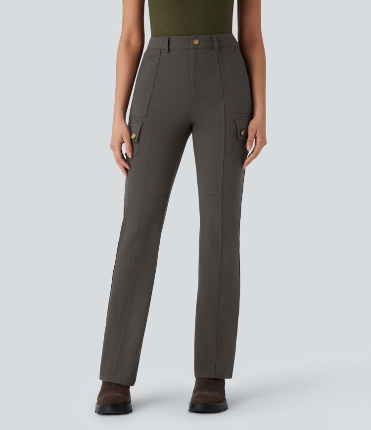 DayStretch Mid Rise Pockets Hiking Cargo Bootcut Pants