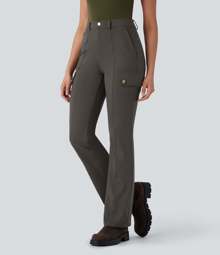 DayStretch Mid Rise Pockets Hiking Cargo Bootcut Pants