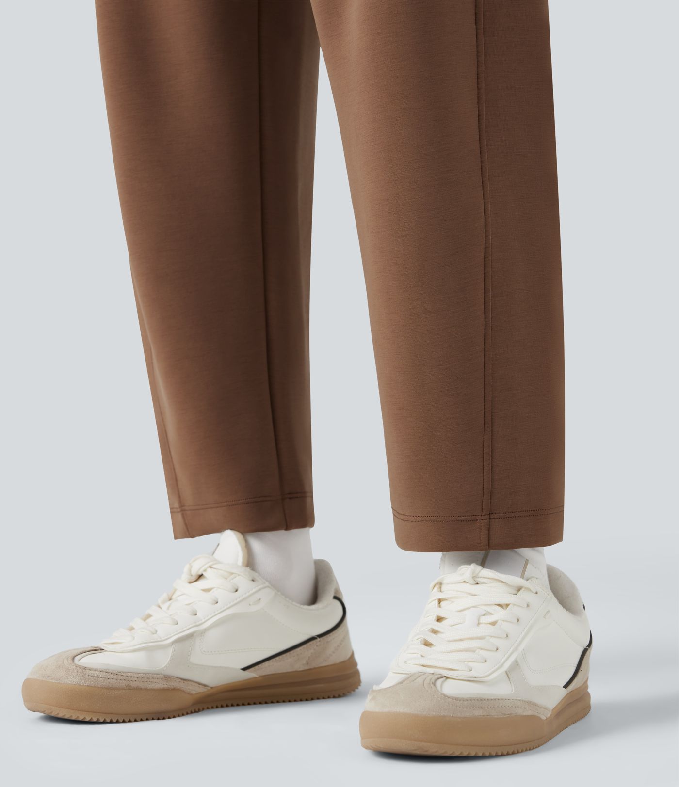 Pantalon décontracté SpacerTek™ taille haute, coupe relax large 7/8, avec poches