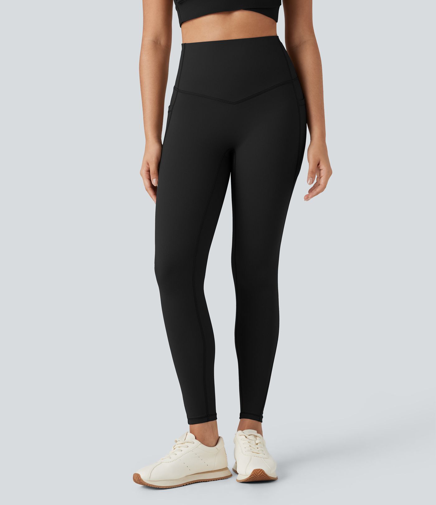 Halara Ultrasculpt™ Heat High Waisted Tummy Control Fleece Yoga Leggings with Pockets Halara Ultrasculpt™ Heat High Waisted Tummy Control Fleece Yoga Leggings with Pockets