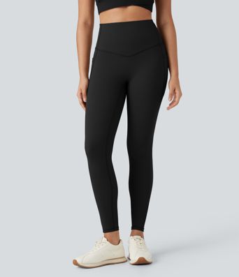 Halara Ultrasculpt™ Heat High Waisted Tummy Control Fleece Yoga Leggings with Pockets