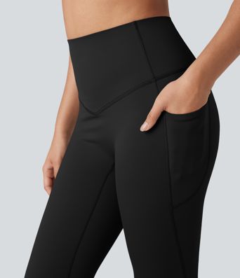 Halara Ultrasculpt™ Heat High Waisted Tummy Control Fleece Yoga Leggings with Pockets