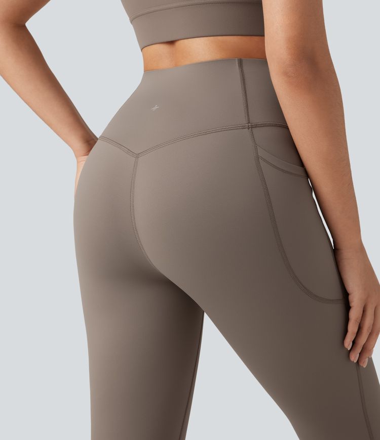 Halara Ultrasculpt™ Heat High Waisted Tummy Control Fleece Yoga Leggings with Pockets