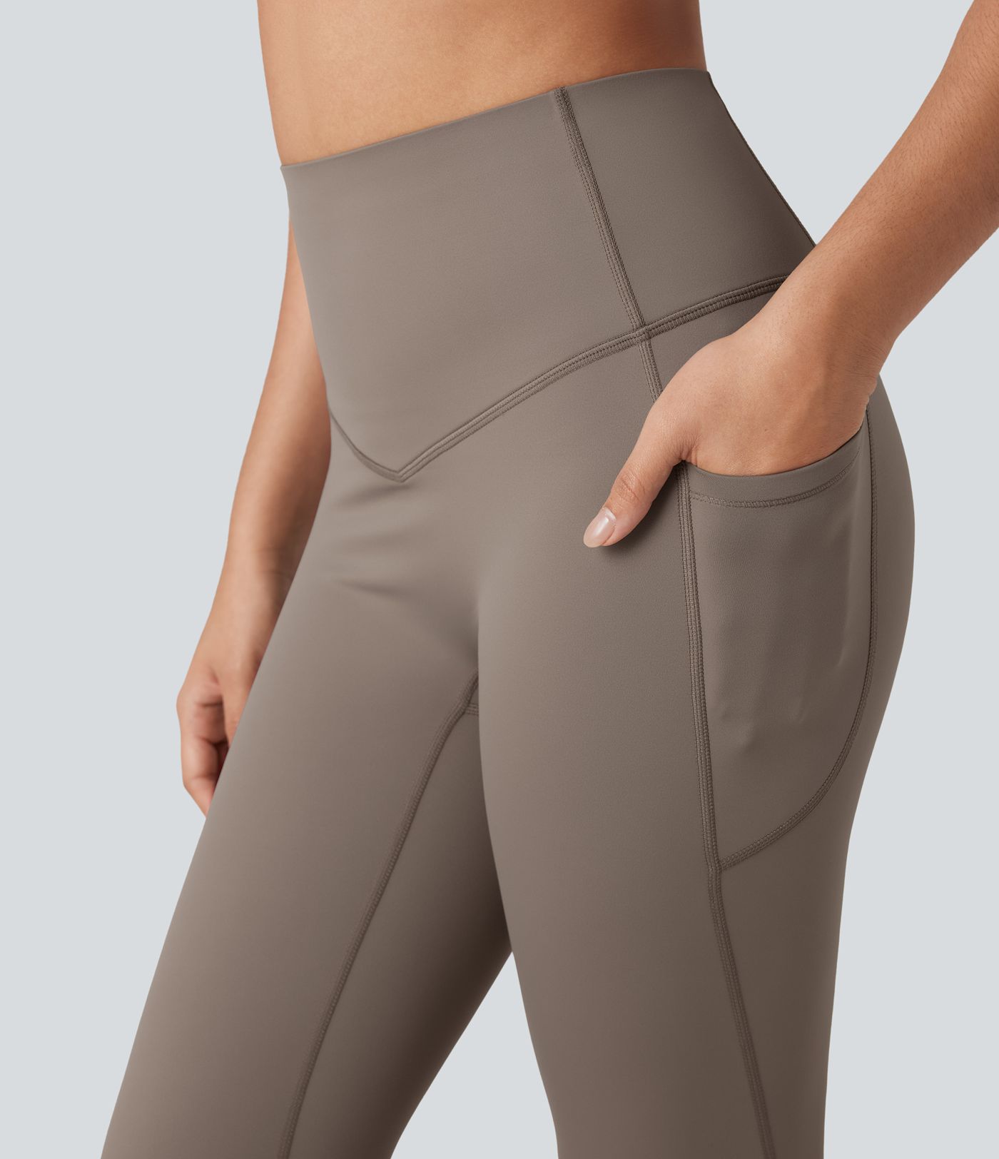 Halara Ultrasculpt™ Heat High Waisted Tummy Control Fleece Yoga Leggings with Pockets