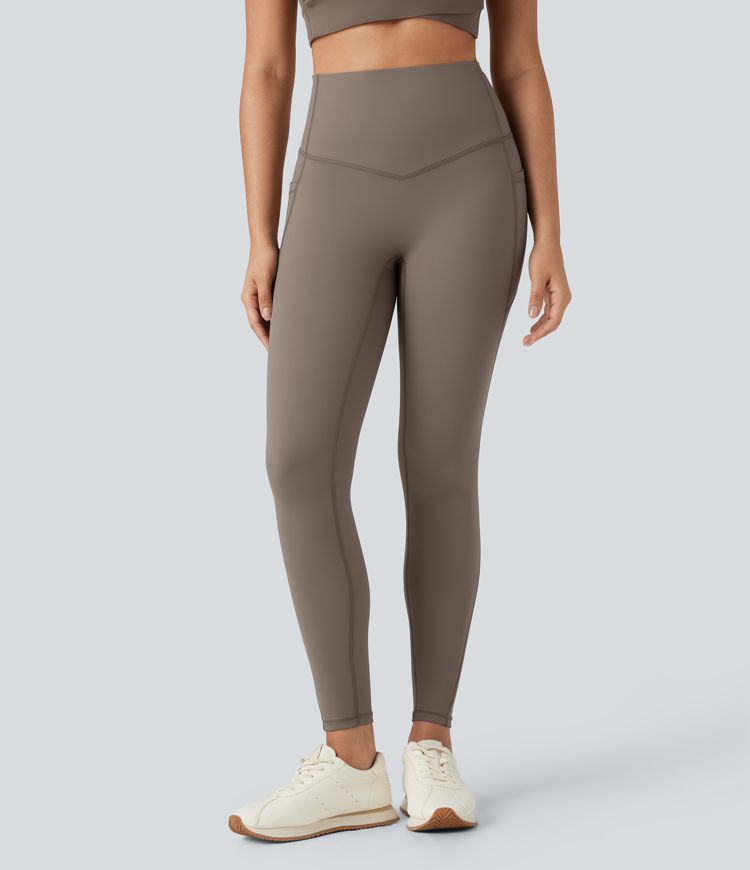 Halara Ultrasculpt™ Heat High Waisted Tummy Control Fleece Yoga Leggings with Pockets