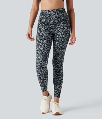 Halara UltraSculpt™ Leopard Print High Waisted Tummy Control Yoga Leggings with Pockets