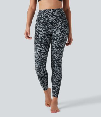 Halara UltraSculpt™ Leopard Print High Waisted Tummy Control Yoga Leggings with Pockets