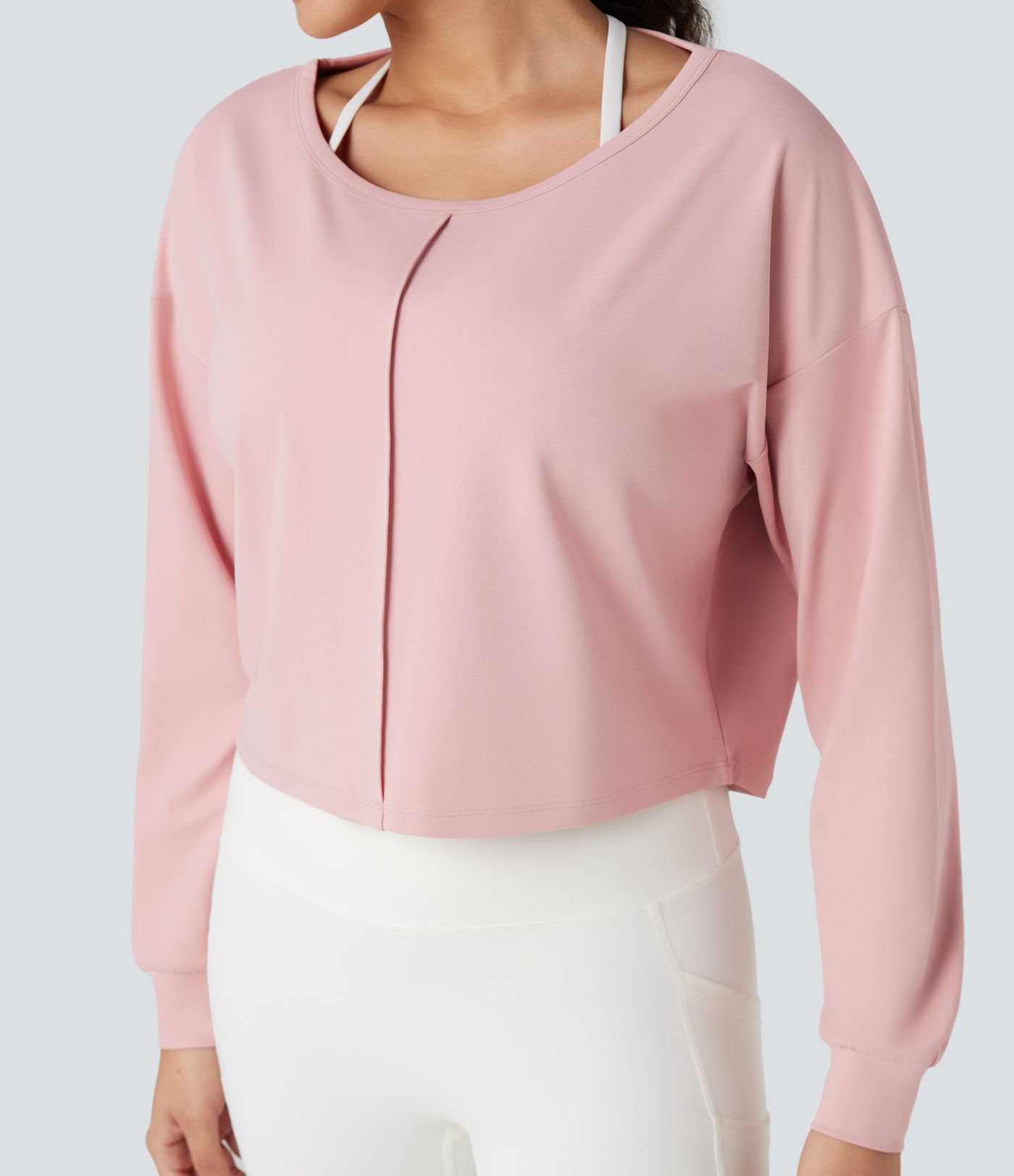 Backless Long Sleeve Workout Sports Top