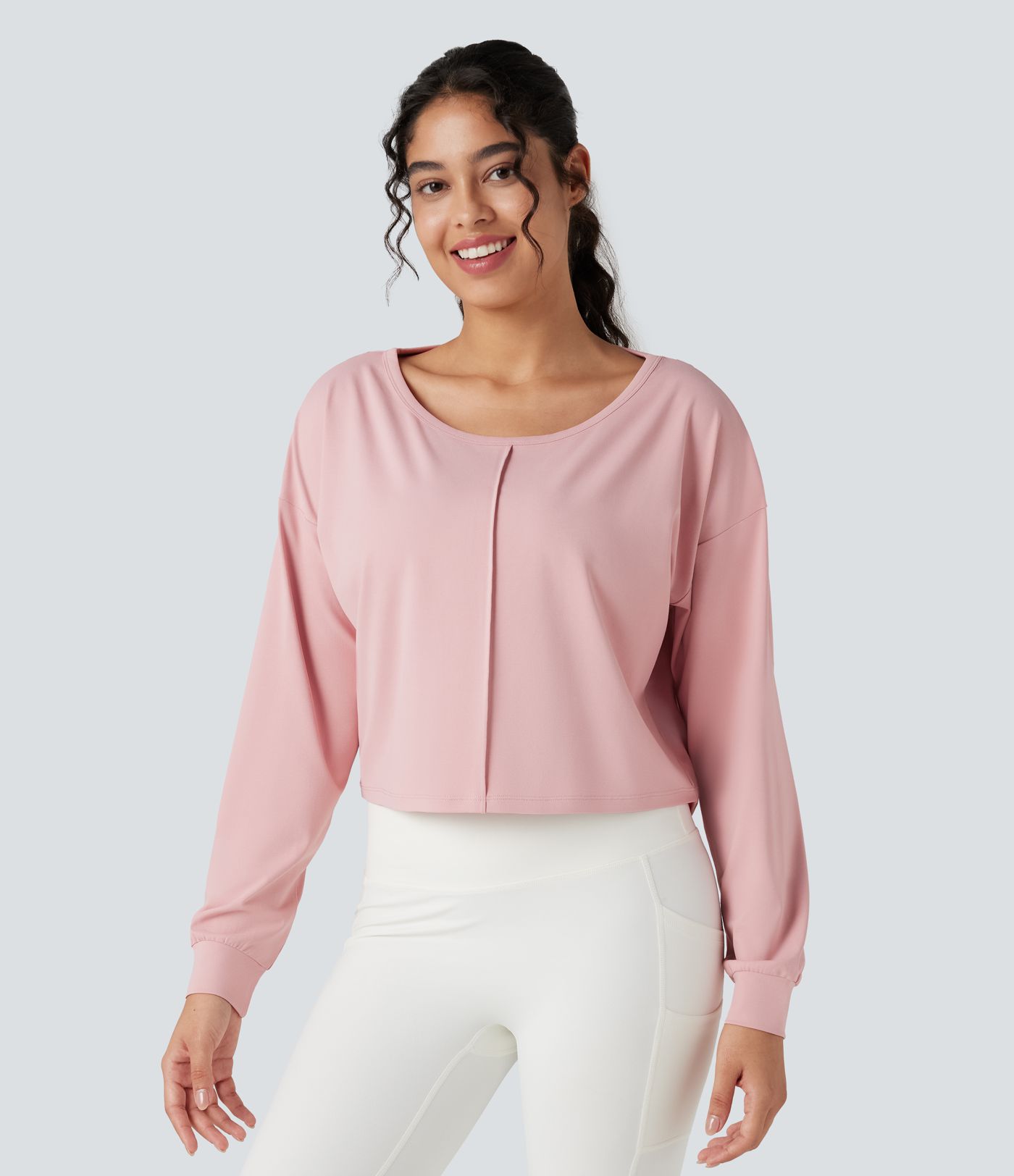 Backless Long Sleeve Workout Sports Top