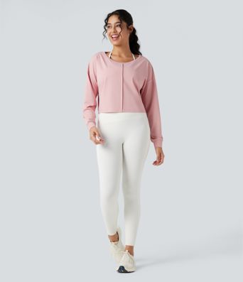 Backless Long Sleeve Workout Sports Top