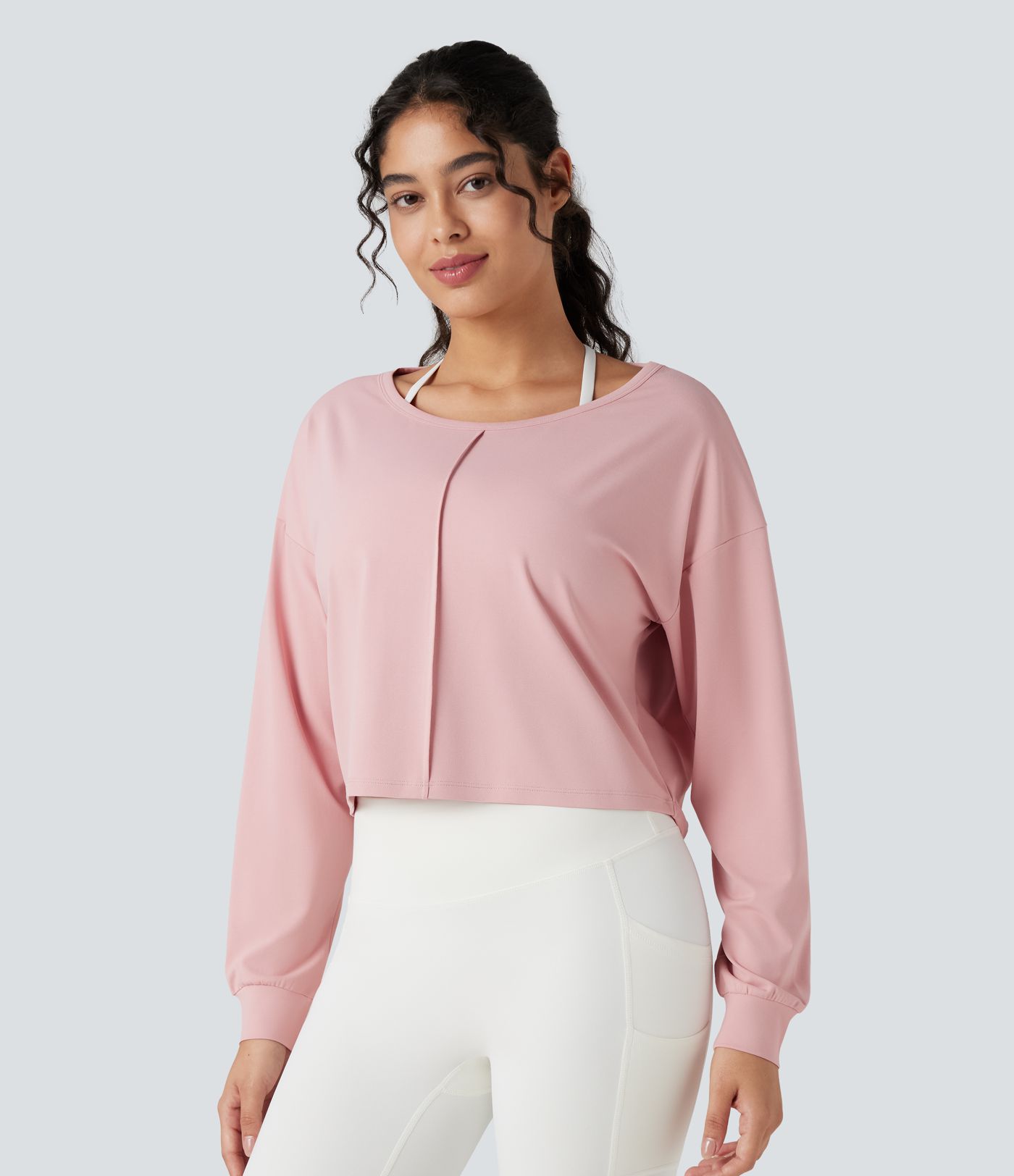 Backless Long Sleeve Workout Sports Top