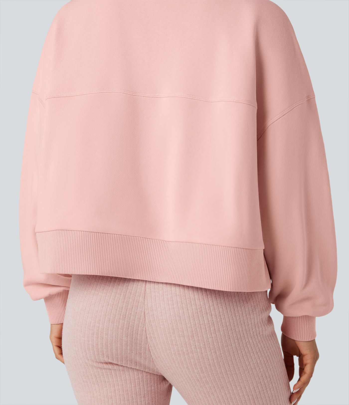 Sweat-shirt oversize manches longues avec poches