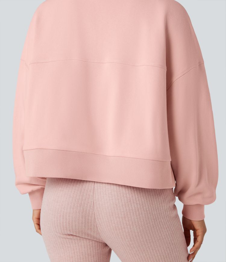 Sweat-shirt oversize manches longues avec poches