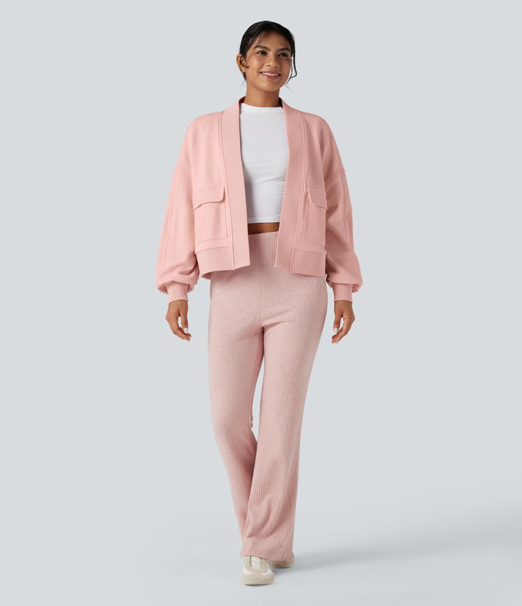 Sweat-shirt oversize manches longues avec poches