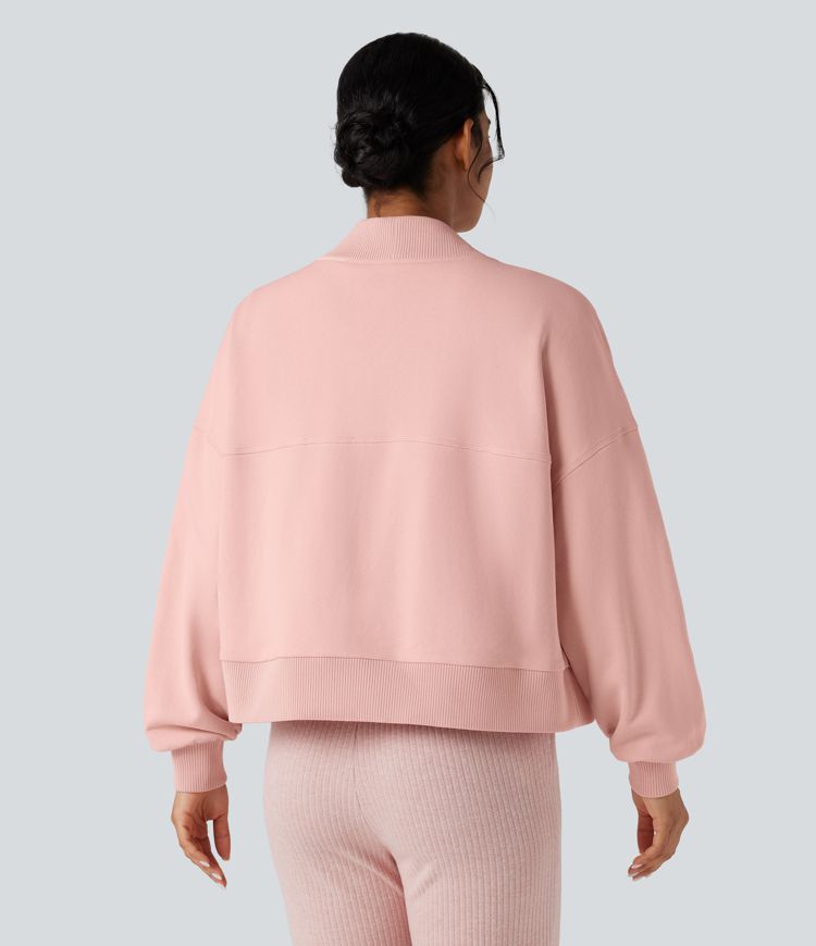 Sweat-shirt oversize manches longues avec poches