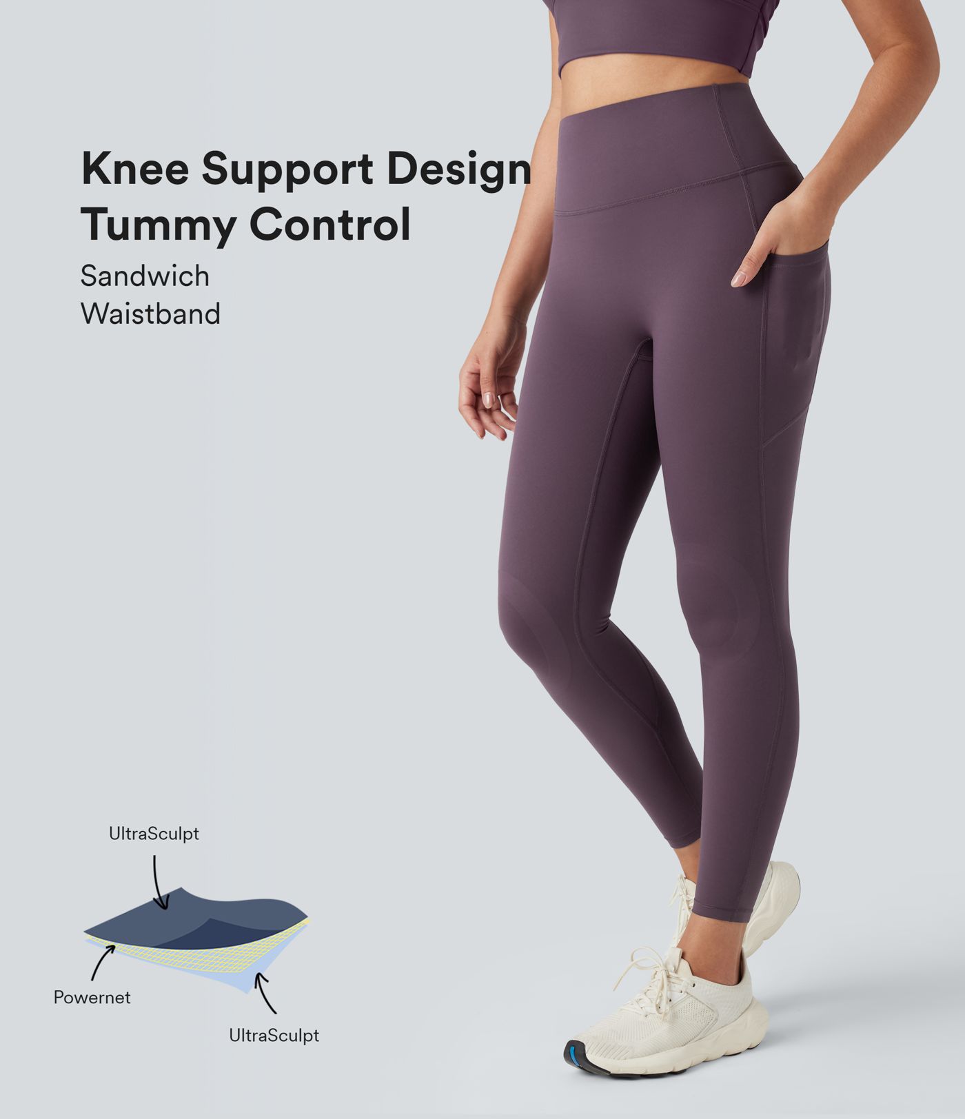 Halara UltraSculpt™ High Waisted Tummy Control Training Leggings with Pockets