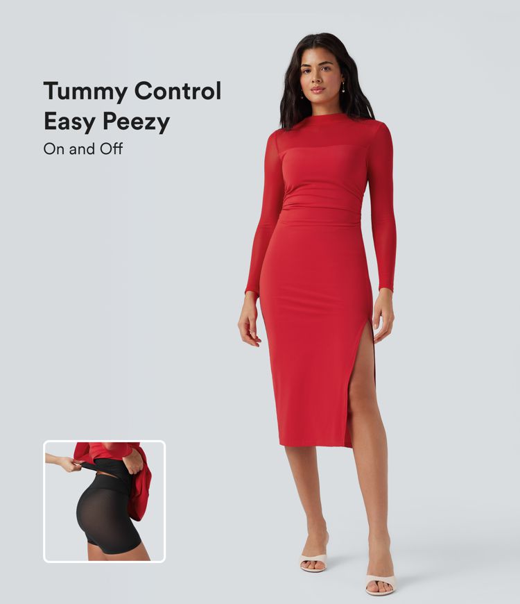 SoftlyZero™ Airy Tummy Control Wedding Midi Dresses-Easy Peezy