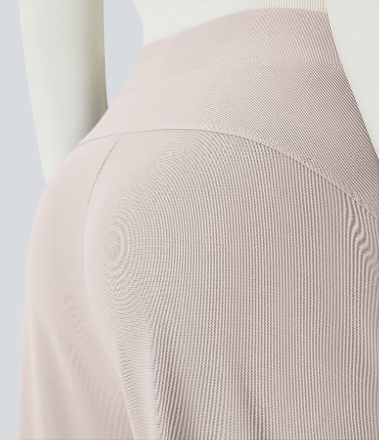 Halara Flex™ High Waisted Body Sculpt Waist-Slimming Pocket Wide Leg Micro Waffle Work Pants