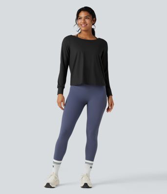 SoftlyZero™ Airy Cut-out Back 2-Piece Yoga Sports Top