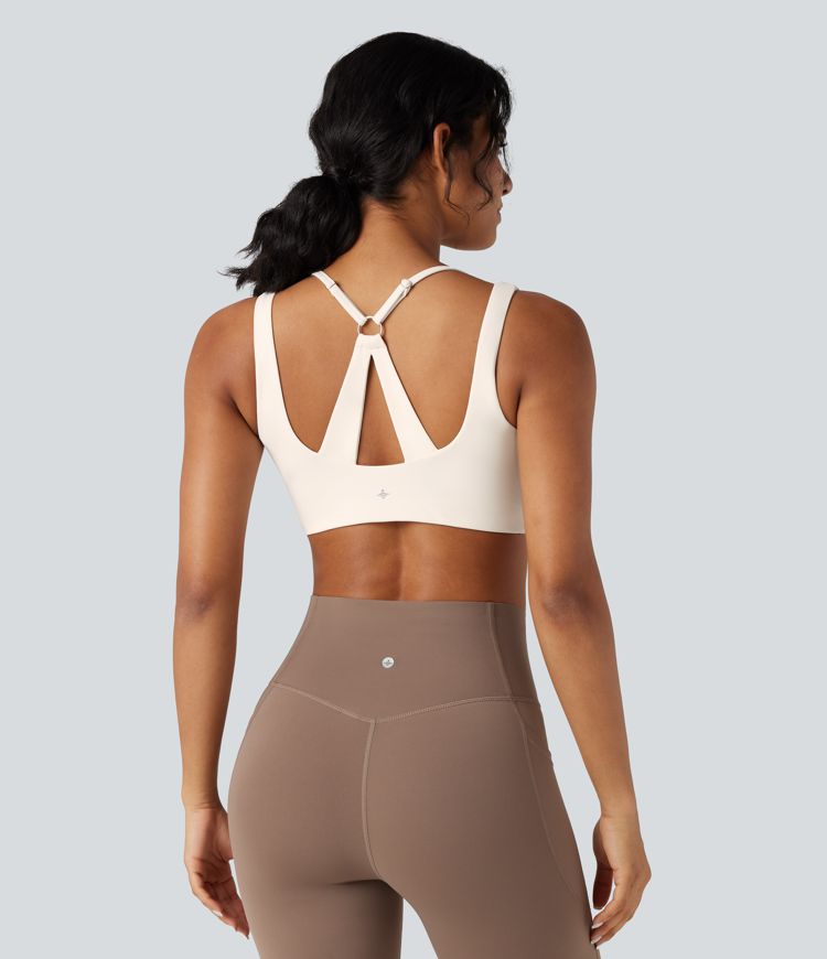 SoftlyZero™ Airy Cut-out Back 2-in-1 Cool Touch Yoga Sports Top