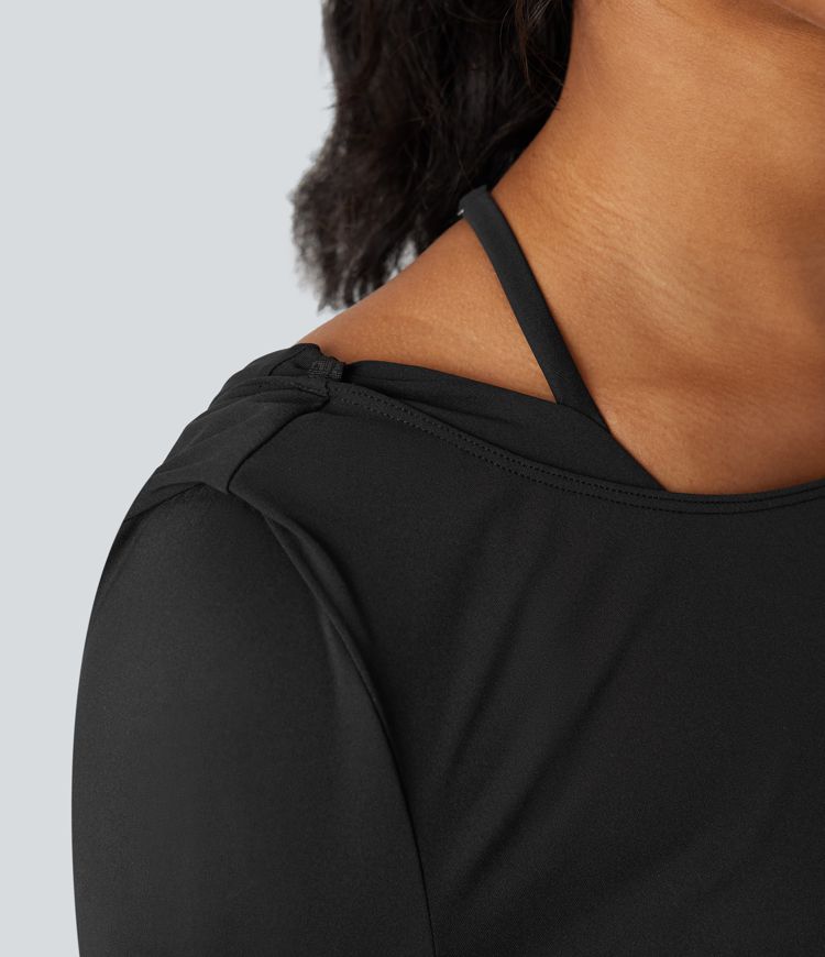 SoftlyZero™ Airy Cut-out Back 2-Piece Yoga Sports Top