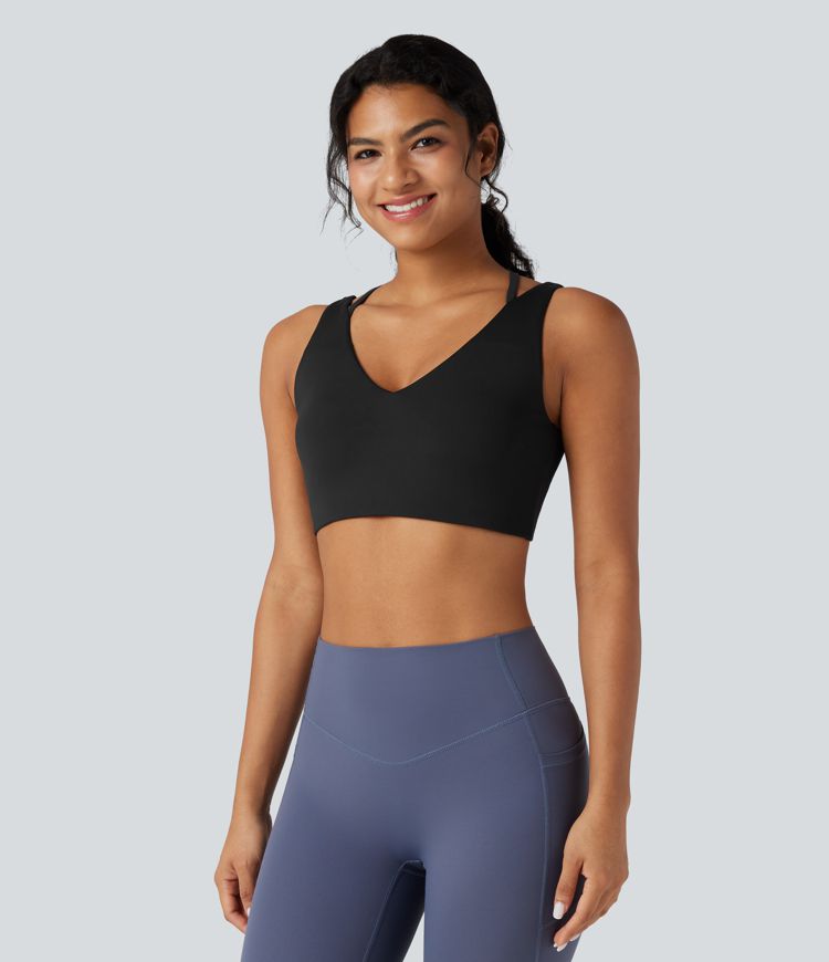 SoftlyZero™ Airy Cut-out Back 2-Piece Yoga Sports Top