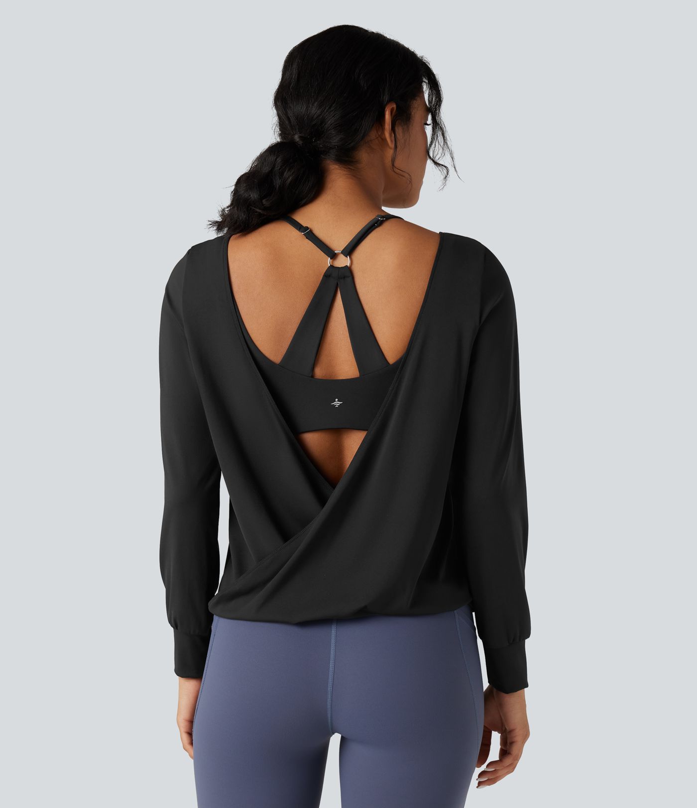 SoftlyZero™ Airy Cut-out Back 2-Piece Yoga Sports Top