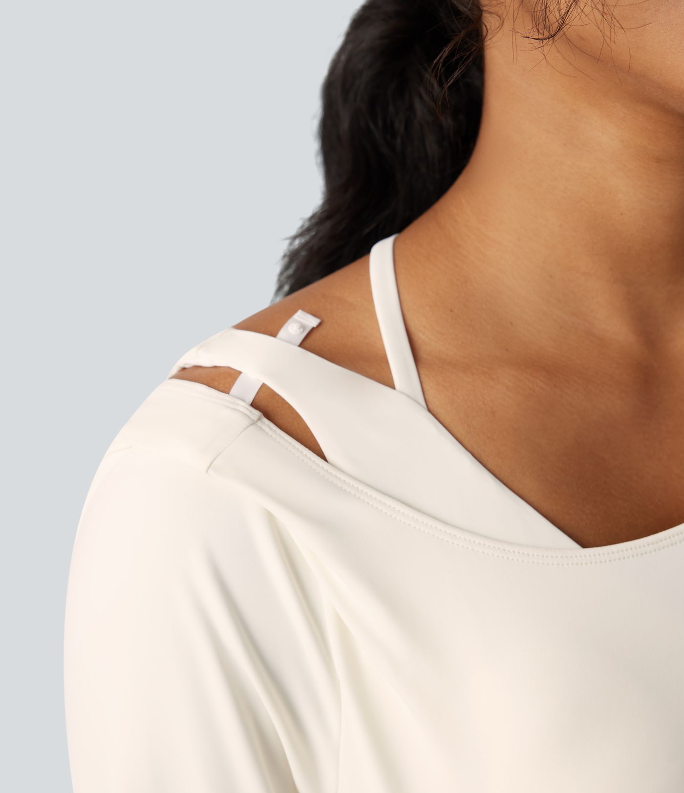 SoftlyZero™ Airy Cut-out Back 2-in-1 Cool Touch Yoga Sports Top