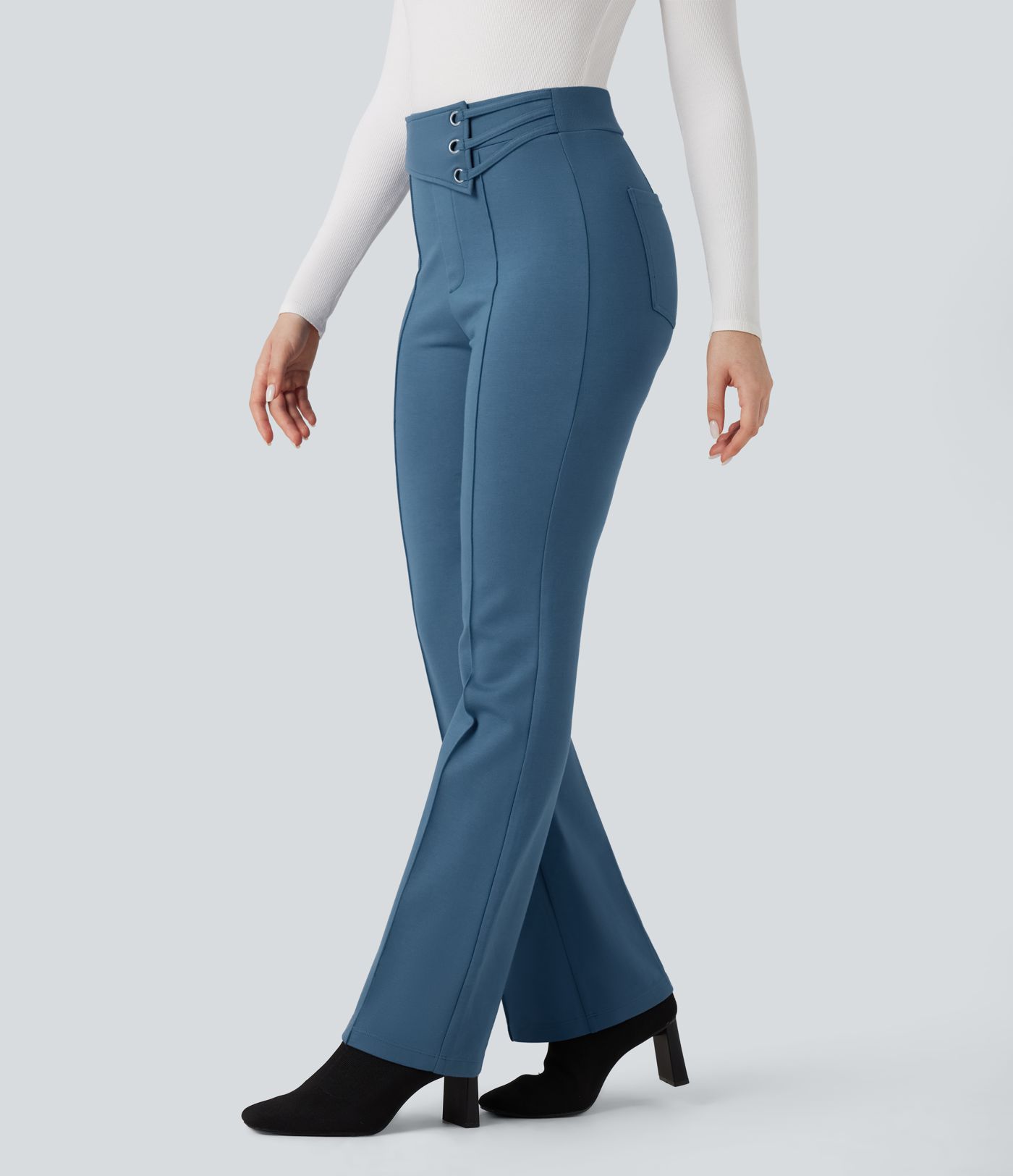 Halara Flex™ High-waisted Work Flare Pants with Pockets