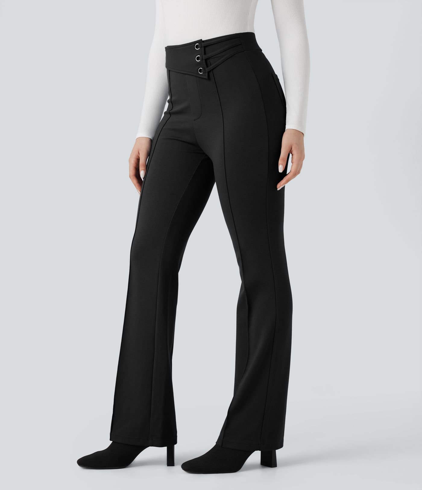 Halara Flex™ High-waisted Work Flare Pants with Pockets