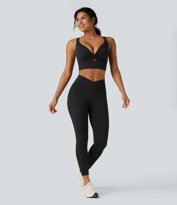 Halara UltraSculpt™ Light Support Molded Cups Push-Up Yoga Sports Bra