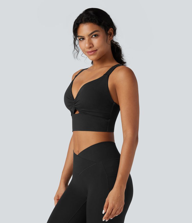 Halara UltraSculpt™ Light Support Molded Cups Push-Up Yoga Sports Bra