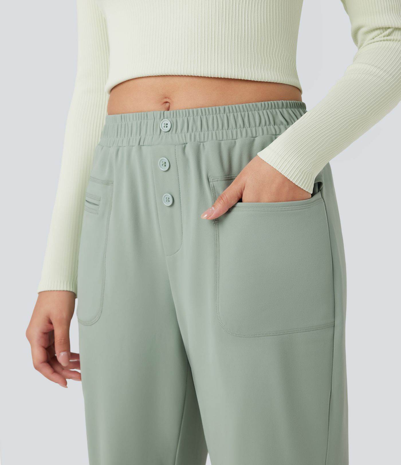 Jogging taille moyenne DayStretch avec poches