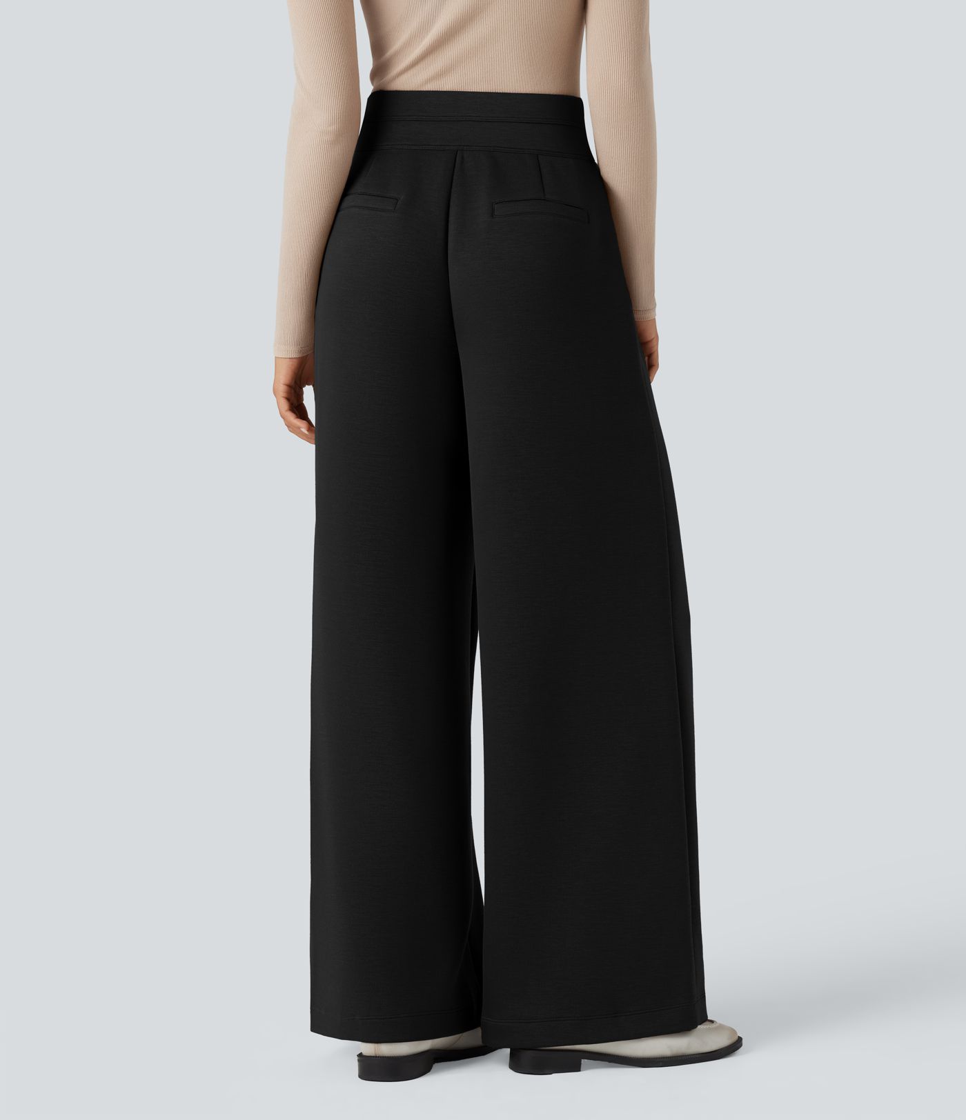 Pantalon SpacerTek™ taille haute à jambe large, avec poches