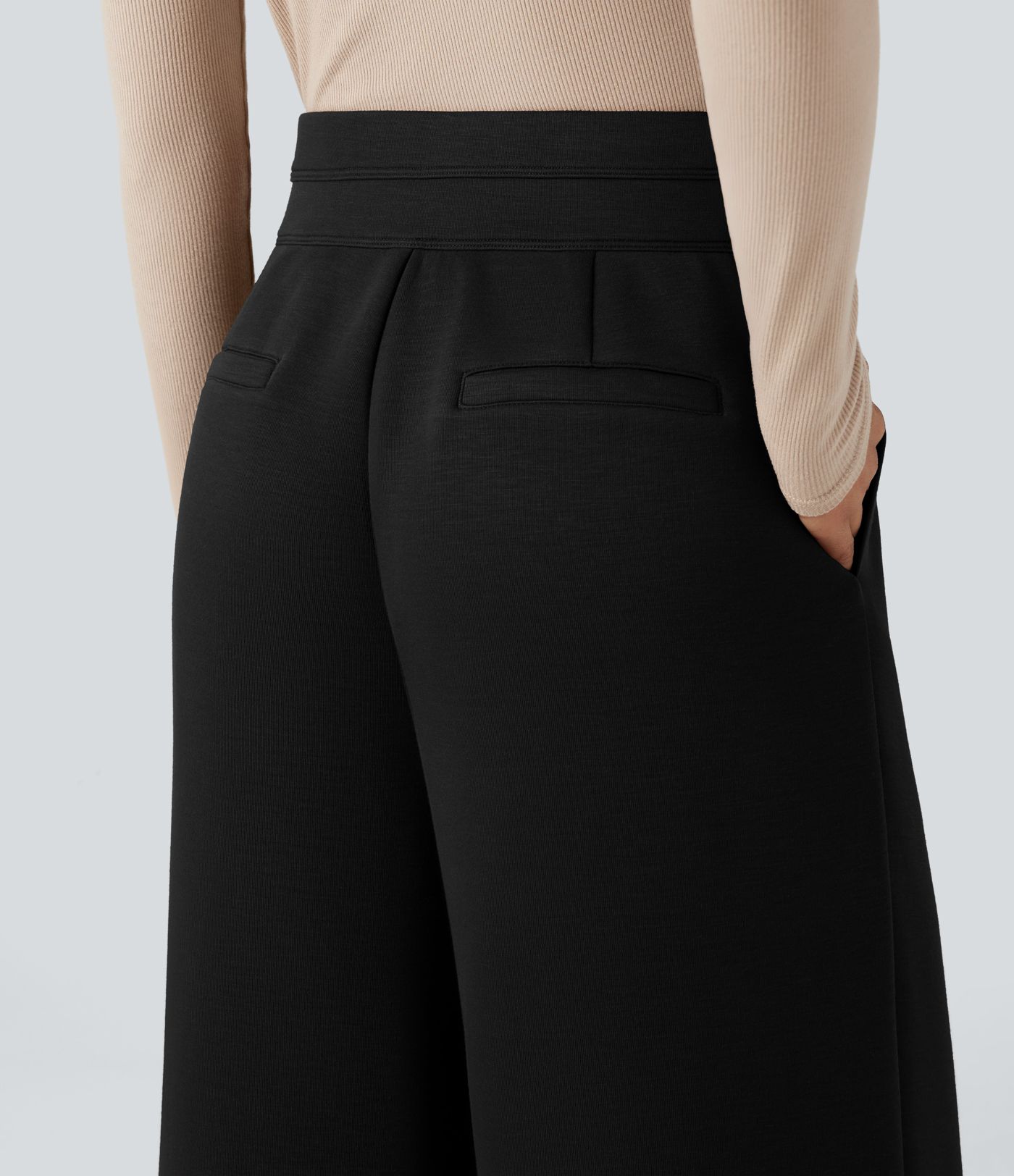 Pantalon SpacerTek™ taille haute à jambe large, avec poches