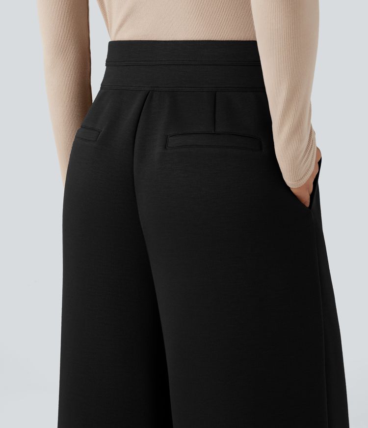 Pantalon SpacerTek™ taille haute à jambe large, avec poches