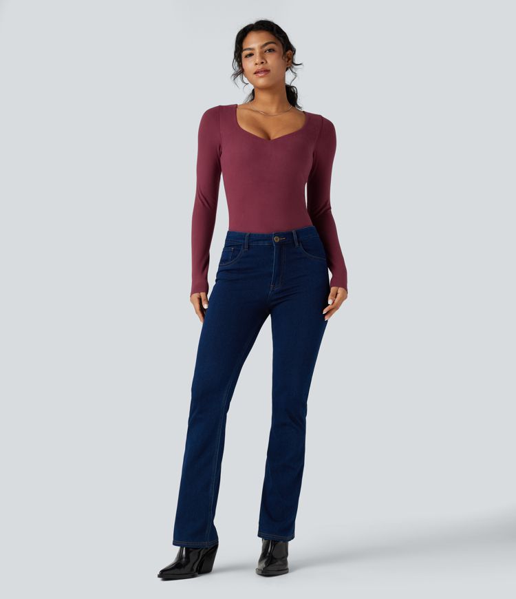 Halara HeatCore Push-Up Long Sleeve Casual Warming Top A/B Cup