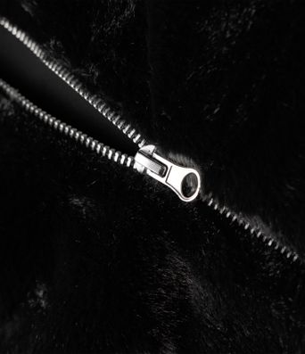 Stand Collar Long Sleeve Zip Fly Casual Sherpa Jacket