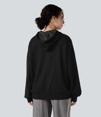 Hooded Long Sleeve Casual Sweatshirt with Pockets