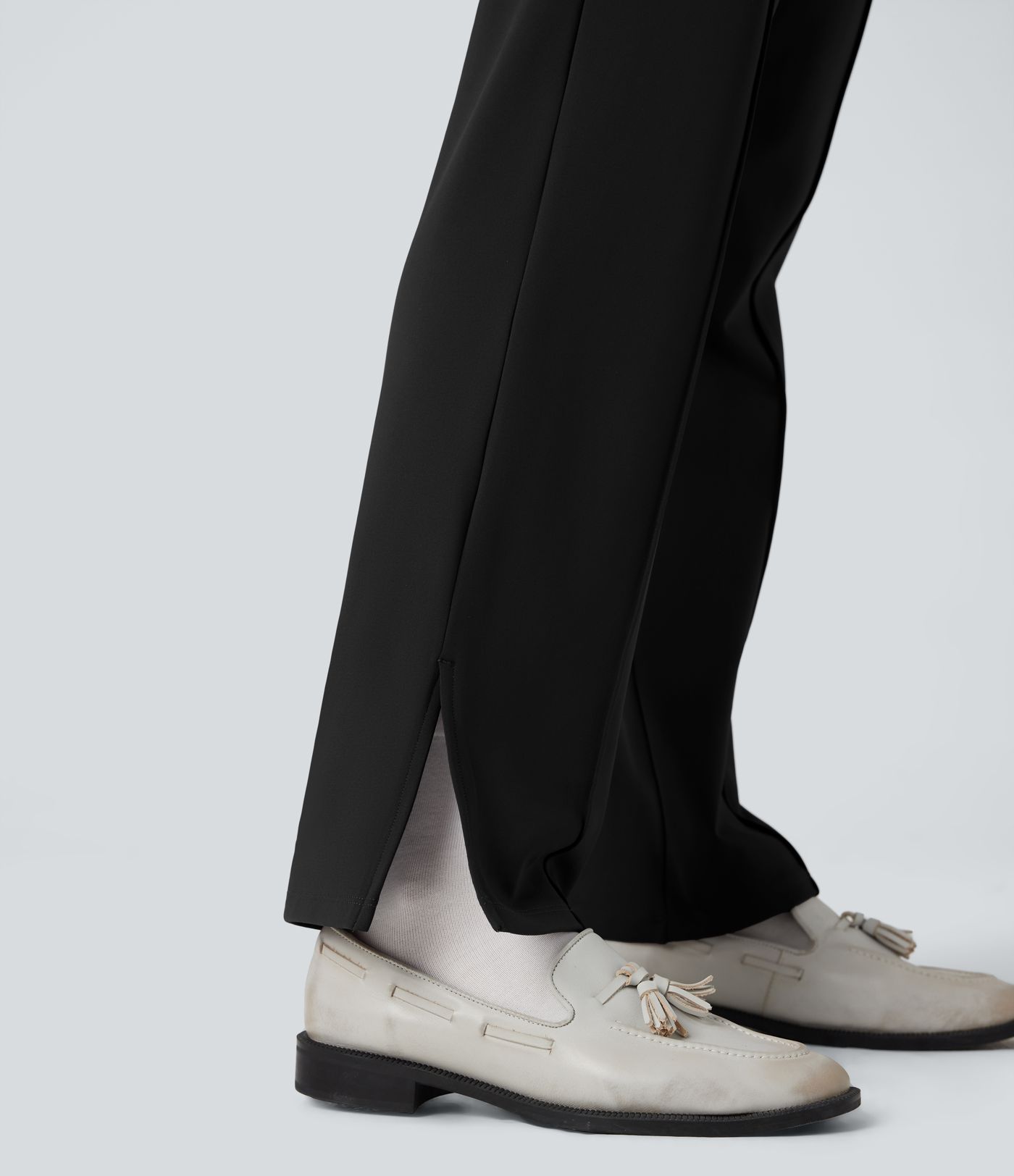 SoftlyZero™ Plush Thermal Mid Rise Split Hem Straight Leg Work Pants with Pockets SoftlyZero™ Plush Thermal Mid Rise Split Hem Straight Leg Work Pants with Pockets