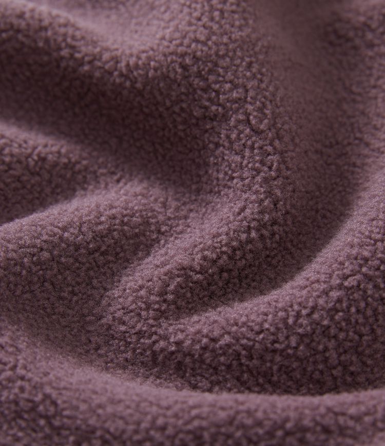 Round Neck Long Sleeve Oversized Fleece Casual Sweatshirt with Pockets